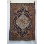 Malayer rug, north west Persia, circa 1920s 6ft. 4in. x 4ft. 4in. 1.98m. X 1.32m. Overall wear
