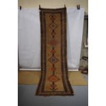 Sarab runner, north west Persia, circa 1930s, 12ft. 1in. X 3ft. 6in. 3.68m. X 1.07m. Overall wear