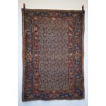 Hamadan 'boteh' rug, north west Persia, circa 1920s, 6ft. 5in. X 4ft. 4in. 1.96m. X 1.32m. Overall