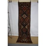 Bakhtiari runner, Chahar Mahal Valley, south west Persia, circa 1930-40s, 11ft. 9in. X 3ft. 3in. 3.