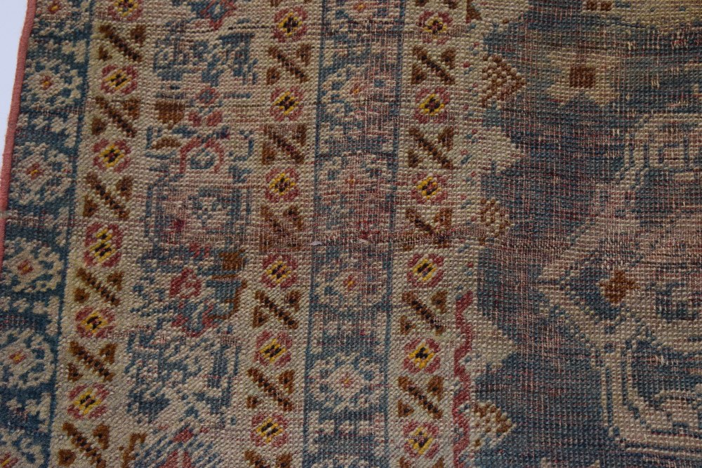 Melas rug, west Anatolia, 19th century, 5ft. 6in. X 3ft. 10in. 1.68m. X 1.17m. Overall wear, heavy - Image 9 of 11