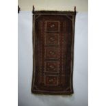 Baluchi rug, Khorasan, north east Persia, circa 1900s, 6ft. x 3ft. 1.83m. x 0.91m. Overall wear with