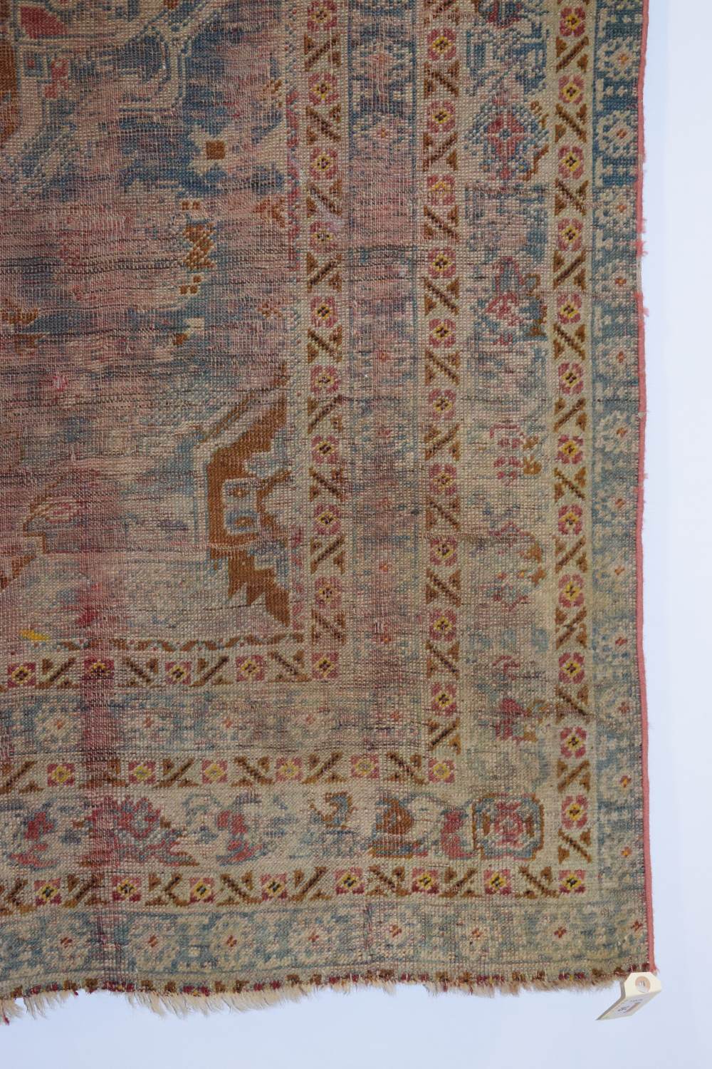 Melas rug, west Anatolia, 19th century, 5ft. 6in. X 3ft. 10in. 1.68m. X 1.17m. Overall wear, heavy - Image 2 of 11