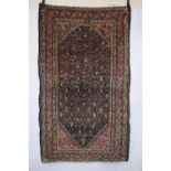 Kurdish rug , north west Persia, circa 1930s, 7ft. 3in. X 5ft. 4in. 2.21m. X 1.63m. Pretty boteh and