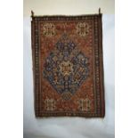 Abadeh rug, Fars, south west Persia, circa 1920s,. 6ft. 6in. x 4ft. 7in. 1.98m. x 1.40m. Overall
