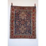 Karaja rug, north west Persia, early 20th century, 4ft. 3in. X 3ft. 5in. 1.30m. X 1.04m. Overall