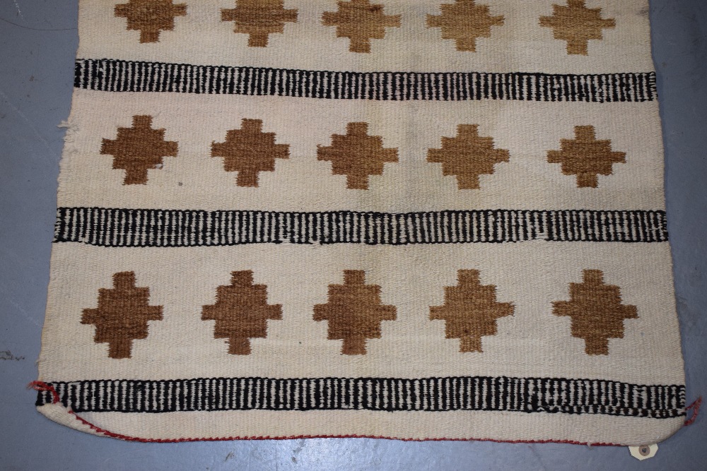 South west American small flatweave, Hopi or Navajo, first half 20th century, 3ft. 8in. X 2ft. - Image 5 of 6