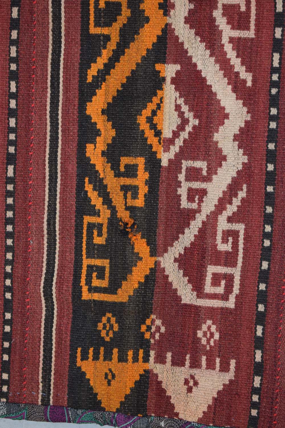 Uzbek warp faced ghudjeri, Uzbekistan, late 19th/early 20th century, 8ft. 4in. X 5ft. 10in. 2.54m. X - Image 9 of 12