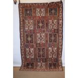 Kuba palas (kelim) woven with all over angular cartouches, north east Caucasus, late 19th/ early