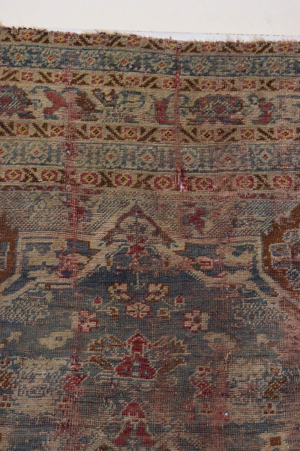 Melas rug, west Anatolia, 19th century, 5ft. 6in. X 3ft. 10in. 1.68m. X 1.17m. Overall wear, heavy - Image 7 of 11