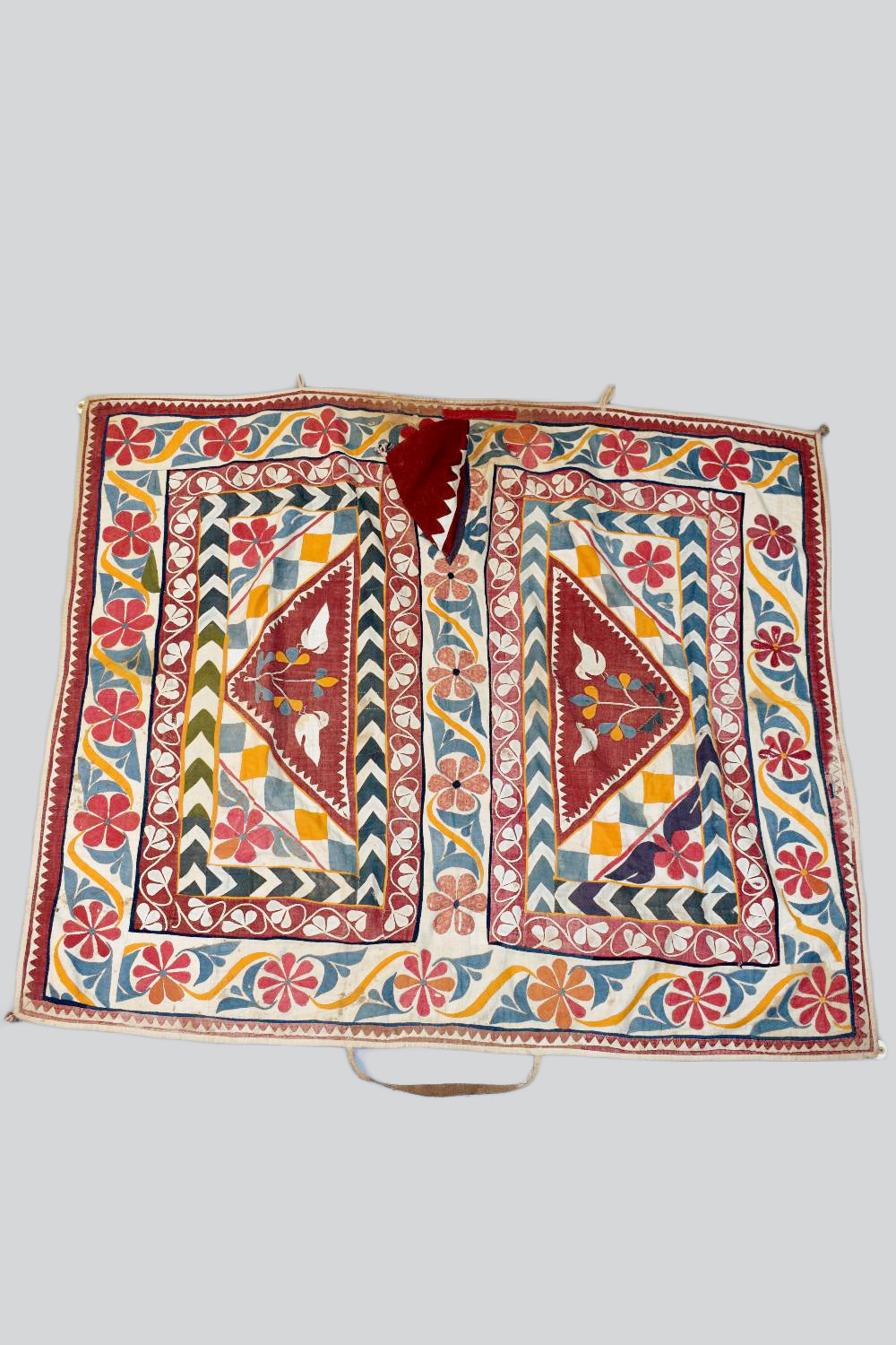 Applique jbul (ox cover), Gujarat, north west India, circa 1930s-40s, 65in. X 55in. 165cm. X 140.