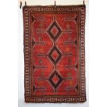 Fars rug, Shiraz area, south west Persia, mid-20th century, 7ft. 10in. X 5ft. 1in. 2.39m. X 1.55m.