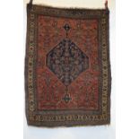 Bijar rug, north west Persia, late 19th/early 20th century, 4ft. 10in. X 3ft. 7in. 1.47m. X 1.09m.