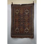 Afshar rug of all over lattice design, Kerman area, south west Persia, circa 1920s, 5ft. 10in. x