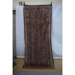 Kurdish long rug of moharramat (cane) design, Jaf Kurd, north west Persia, early 20th century, 10ft.