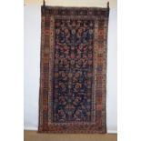 Bijar rug, north west Persia, circa 1920s, 8ft. 11in. X 4ft. 10in. 2.72m. X 1.47m. Overall wear;