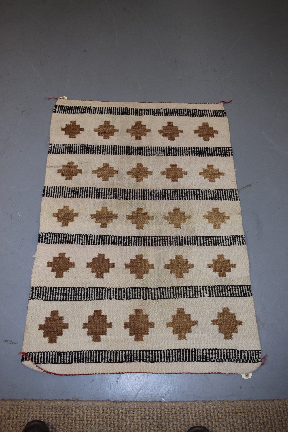 South west American small flatweave, Hopi or Navajo, first half 20th century, 3ft. 8in. X 2ft.