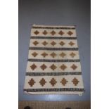 South west American small flatweave, Hopi or Navajo, first half 20th century, 3ft. 8in. X 2ft.