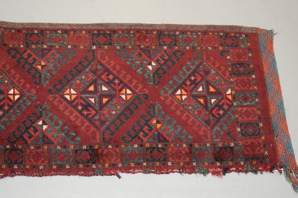 Ersari Turkmen ensi, south west Turkmenistan, early 20th century, 6ft. 6in. X 4ft. 10in. 1.98m. X - Image 3 of 13