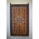 Baluchi rug of Caucasian design, Khorasan, north east Persia, mid-20th century, 6ft. 10in. x 4ft.