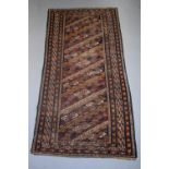 Shirvan long rug, south east Caucasus, late 19th century, 8ft. 5in. x 3ft. 11in. 2.56m. x 1.20m.