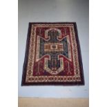 Sewan Kazak rug, south west Caucasus, modern 20th century production, 6ft. 5in. X 4ft. 10in. 1.