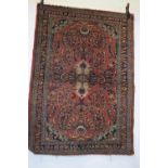 Lilihan rug, north west Persia, circa 1930s, 5ft. X 3ft. 8in. 1.52m. X 1.12m. Slight loss to both