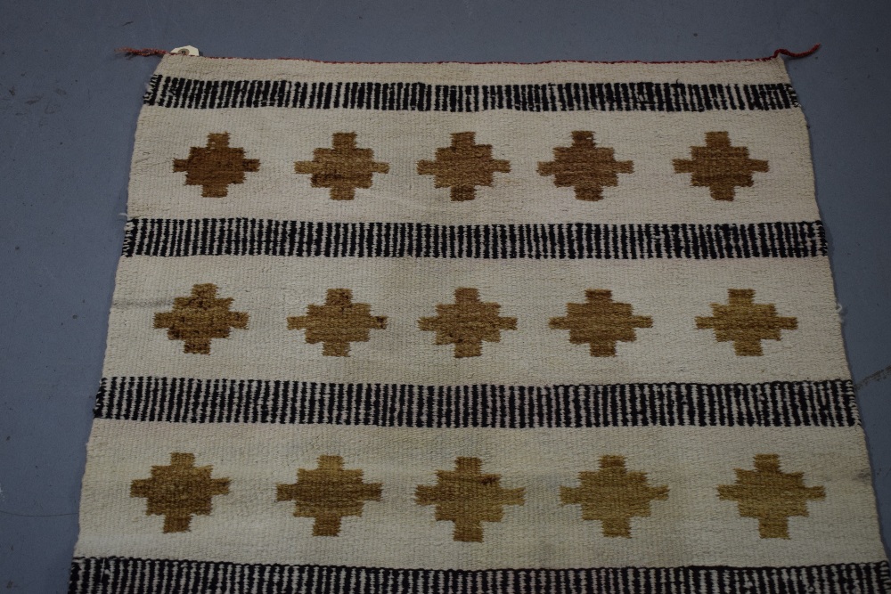 South west American small flatweave, Hopi or Navajo, first half 20th century, 3ft. 8in. X 2ft. - Image 4 of 6