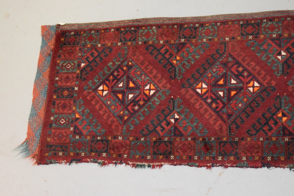 Ersari Turkmen ensi, south west Turkmenistan, early 20th century, 6ft. 6in. X 4ft. 10in. 1.98m. X - Image 4 of 13