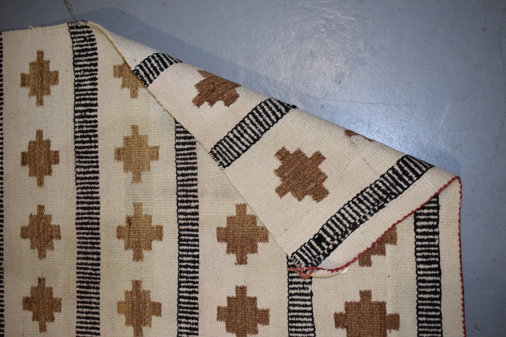 South west American small flatweave, Hopi or Navajo, first half 20th century, 3ft. 8in. X 2ft. - Image 6 of 6