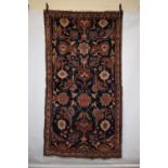 Mahal rug, north west Persia, early 20th century, 8ft. X 4ft. 2in. 2.44m. X 1.27m. Overall wear with