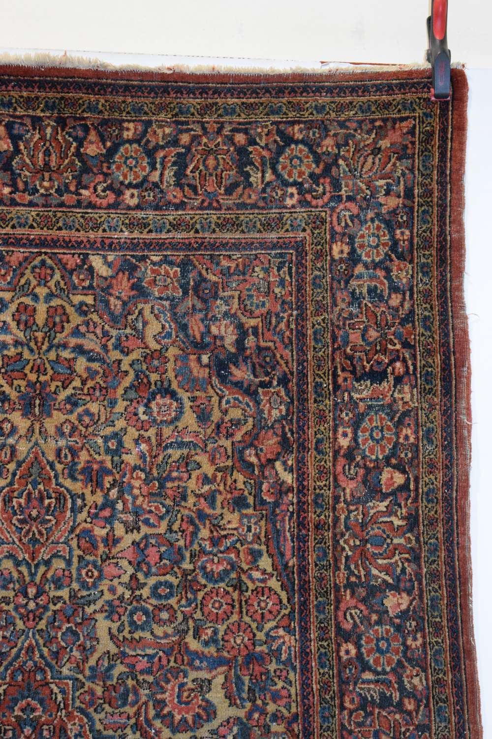 Kashan rug, west Persia, circa 1920s, 7ft. x 4ft. 2in. 2.13m. x 1.27m. Overall wear with some - Image 3 of 9