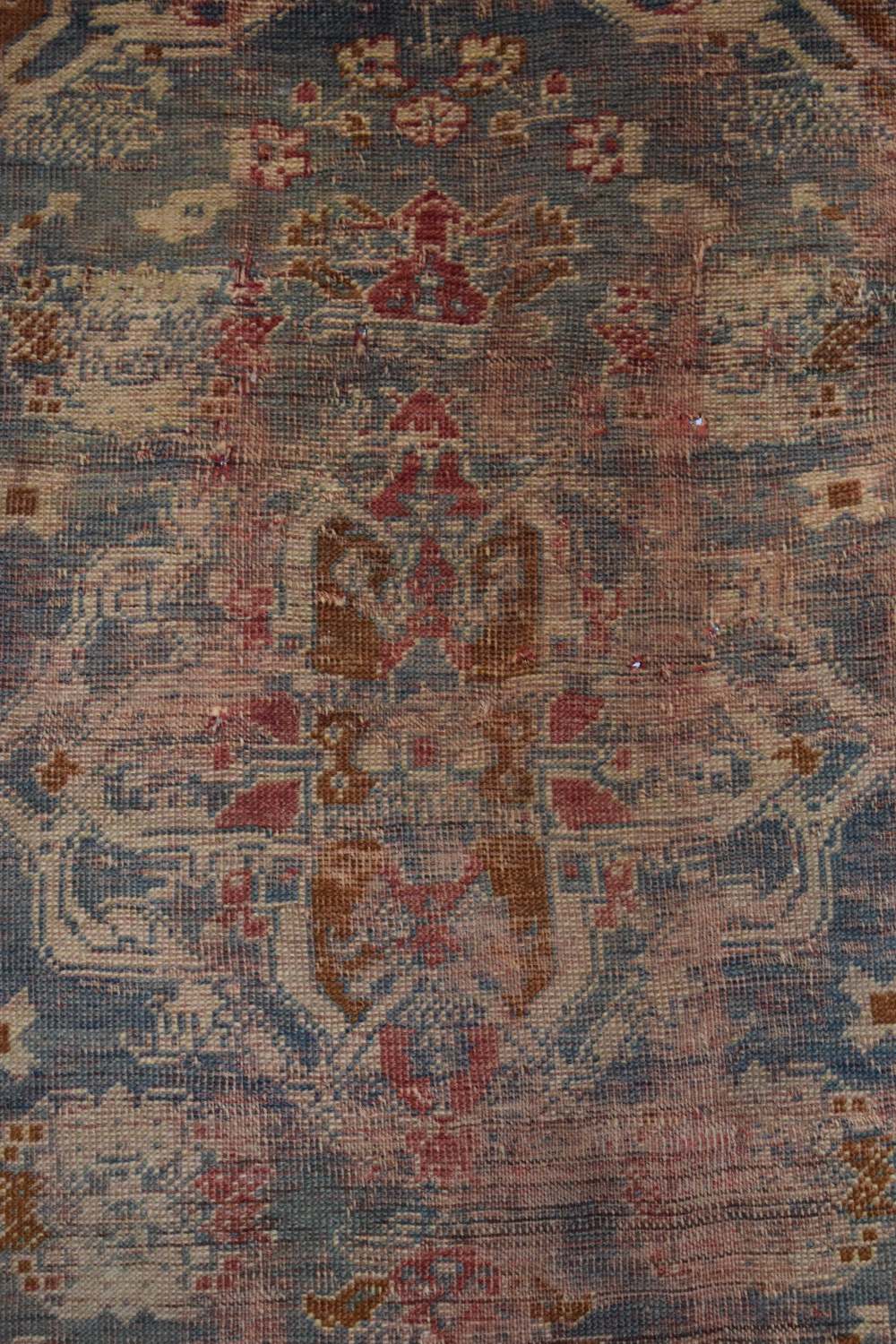 Melas rug, west Anatolia, 19th century, 5ft. 6in. X 3ft. 10in. 1.68m. X 1.17m. Overall wear, heavy - Image 8 of 11