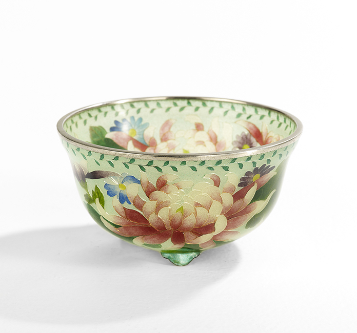 Japanese Plique-a-Jour Bowl - Image 2 of 2