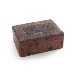 Handsome Japanese Meiji Period Cinnabar Box