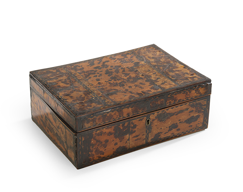 19th-Century English Tortoiseshell Sewing Box