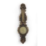 French Baroque Parcel-Gilt Barometer