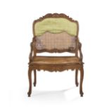 Louis XV Fruitwood Fauteuil