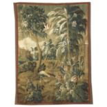 Brussels Hand-Woven Verdure Tapestry