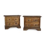 Pair of Provincial Fruitwood Commodes