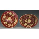 Two pieces of Wedgewood Ruby Tonquin pattern china, to include one vegetable bowl, 4.5cm high, 25.