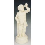 A Parian style figure of a scantily clad