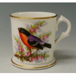 A Worcester miniature mug, the cylindric