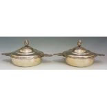 A pair of French silver two handled circ