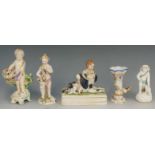 A selection of Continental porcelain fig