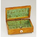 An early 19th Century rectangular tortoiseshell veneered box,