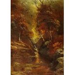 Clarence Roe - Padley Brook, Derbyshire, oil on canvas, inscribed verso with title and artist,