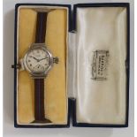 A ladies stainless steel Rolex Oyster wristwatch,