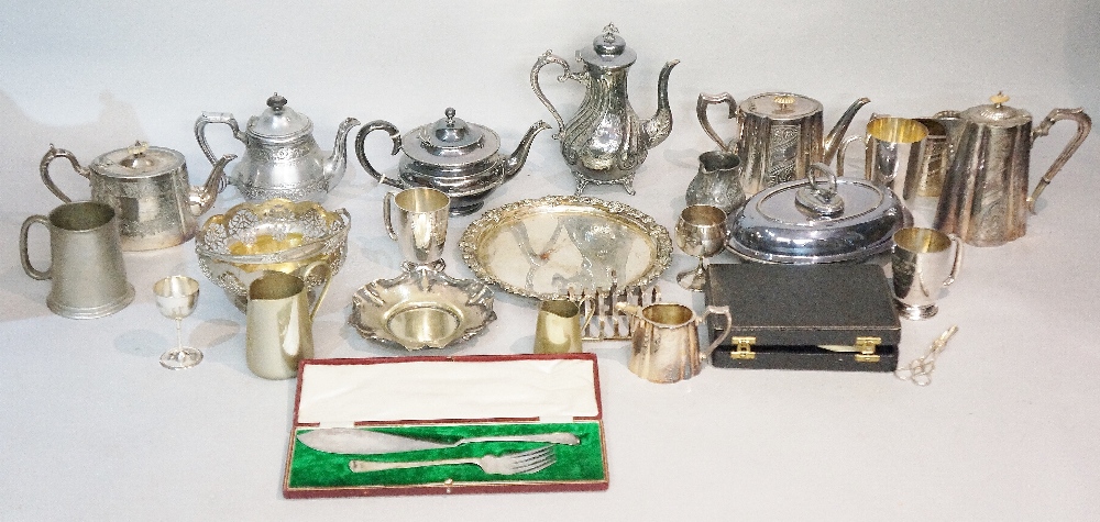 A quantity of miscellaneous plated ware (faults)