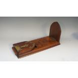 A Victorian burr walnut veneered book slide,